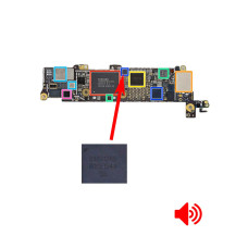 Заміна мікросхеми звуку (аудіокодек) на iPhone 5s / SE