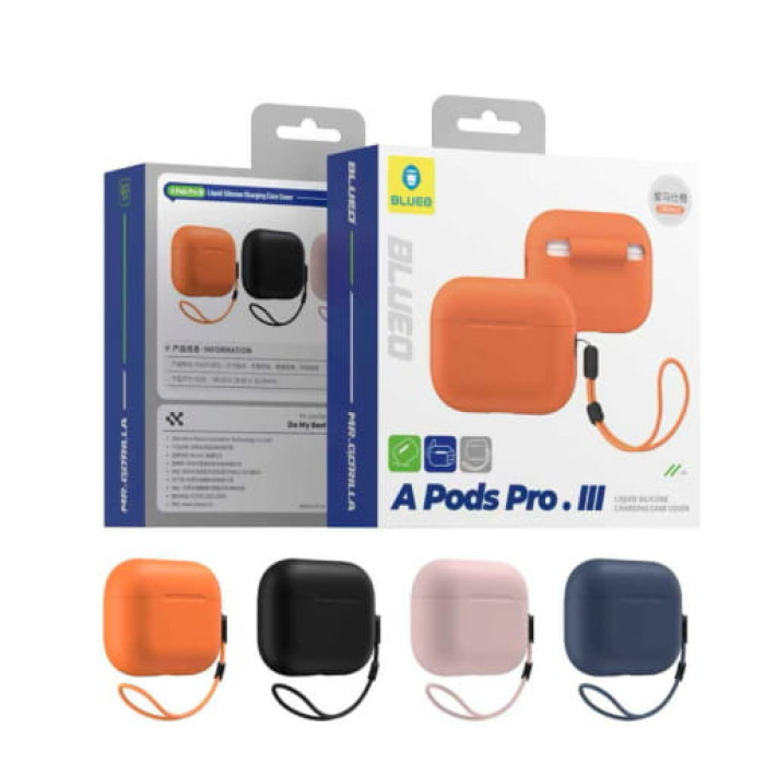 Чохол для Apple AirPods Pro 3 - Blueo Liquid Silicone, Black
