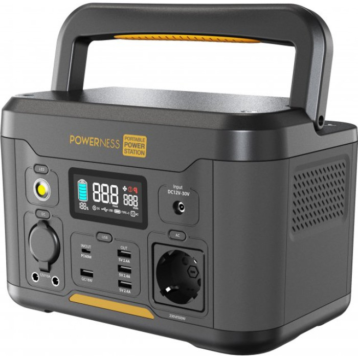 Зарядна станція Powerness Hiker U500 (515 Вт/г, 500 Вт)