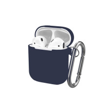Чохол для Apple AirPods 2 - Silicone Protective Cover with Carabiner, Blue