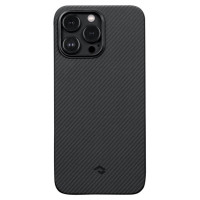 Чохол для iPhone 14 Pro Max - Pitaka 3 Twill 600D MagSafe, Black / Grey
