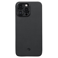 Чохол для iPhone 14 Pro Max - Pitaka 3 Twill 600D MagSafe, Black / Grey