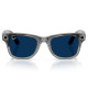 Смарт-окуляри Ray-Ban Meta Wayfarer Gen 2 Shiny Transparent Grey Frame Clear to Sapphire Lenses s53