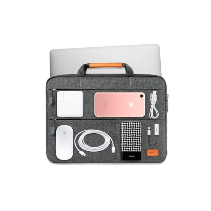 Сумка - карман WIWU Smart Stand Sleeve Series для Macbook 13 Grey