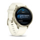 Смарт-годинник Garmin Venu 4 41mm Lunar Gold with Bone Silicone Band