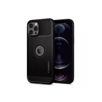 Чохол для iPhone 12 Pro Max - Spigen Rugged Armor, Matte Black