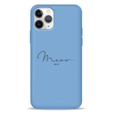 Чохол для iPhone 11 Pro - Pump Silicone Minimalistic, Meow Blue