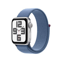 Apple Watch SE (2Gen) 44mm Silver, Winter Blue Sport Loop
