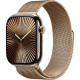 Apple Watch S10 46mm Gold Titanium, Gold Milanese Loop (S/M), LTE