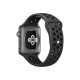 Ремінець для Apple Watch - 42/44/45/46/49mm, Nike Silicon Sport Band, Anthracite/Black