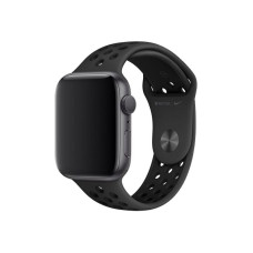 Ремінець для Apple Watch - 42/44/45/46/49mm, Nike Silicon Sport Band, Anthracite/Black