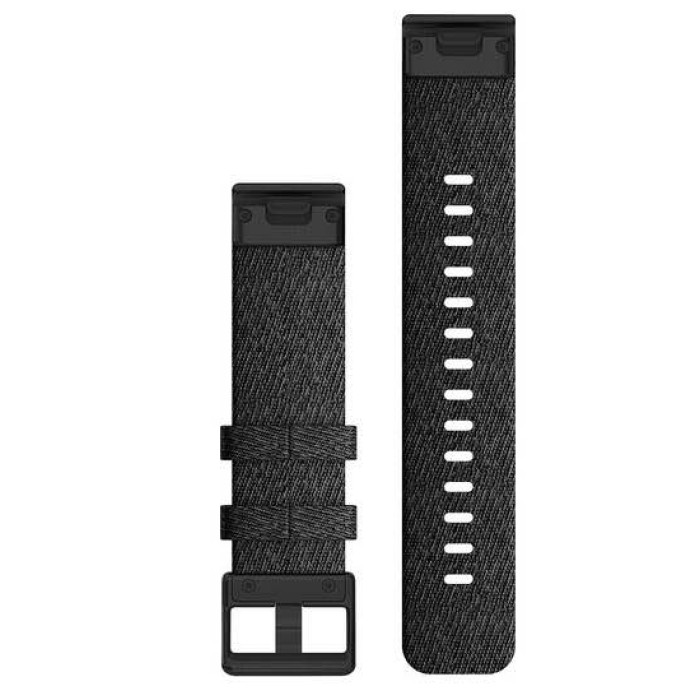 Ремінець для годинника Garmin - QuickFit 20mm, Hard Nylon with Black Hardware, Heathered Black