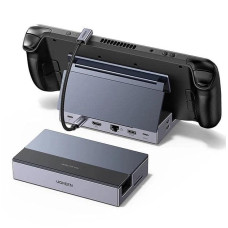 Док-станція Ugreen 9in1 Ultra-Smooth - USB-C to USB-C+2xUSB-A+HDMI+PD100W+RJ45, Gray
