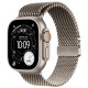 Apple Watch Ultra 3 Natural Titanium, Natural Titanium Milanese Loop, (Medium), LTE