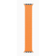 Apple Watch S8 41mm Starlight, Bright Orange Braided Solo Loop (Size 8)