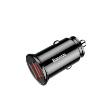 АЗП Baseus Circular Plastic A+A PPS (2USB,5A) 30W Black (CCALL-YD01)