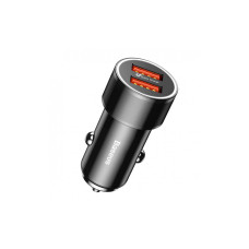 АЗП Baseus Small Screw 2USB 36W Black
