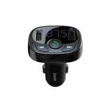 АЗП Baseus T-Type Bluetooth MP3 2xUSB 3.4a Black
