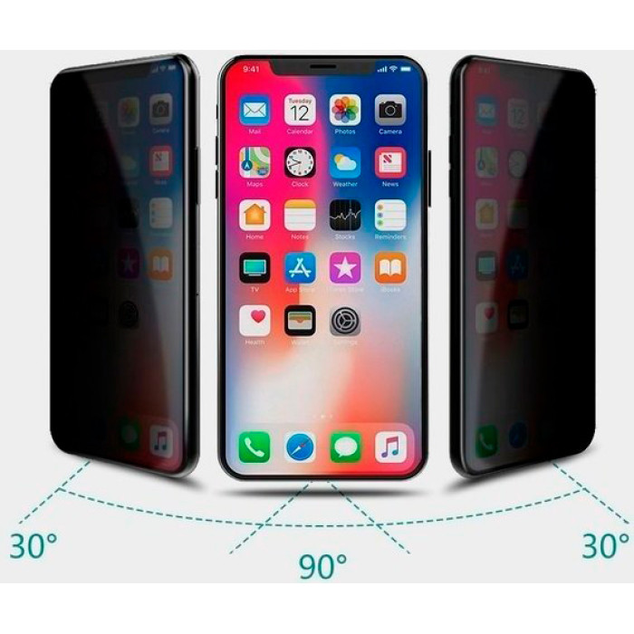 Захисне скло для iPhone XR / 11 - WK Kingkong 4D Privacy, Black