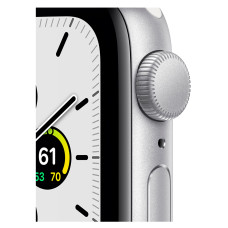 Apple Watch SE (1Gen) 40mm Silver, White Sport Band Вживаний (б/в)