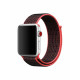 Ремінець для Apple Watch - 42/44/45/46/49mm, Nylon Sport Loop Band, Red/Black (HC)