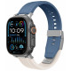 Ремінець для Apple Watch - 42/44/45/46/49mm, AmazingThing Chrono, Starlight White / Serenity Blue