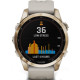 Смарт-годинник Garmin Fenix 7S Sapphire Solar Cream Gold Titanium with Light Sand Band