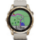 Смарт-годинник Garmin Fenix 7S Sapphire Solar Cream Gold Titanium with Light Sand Band