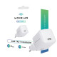 Зарядний пристрій - Monblan GaN USB-C G2 Crystal Series 20W, White