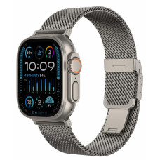 Ремінець для Apple Watch - 42/44/45/46/49mm, AmazingThing Premium Metal, Silver