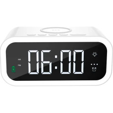 Бездротова зарядна станція - Wiwu, Time Wireless Charger 2in1 15W, White