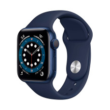 Apple Watch S6 44mm Blue, Deep Navy Sport Band
