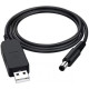 Кабель живлення USB to DC - ArmorStandart, 9V 5.5x2.1m 0.8m, Black