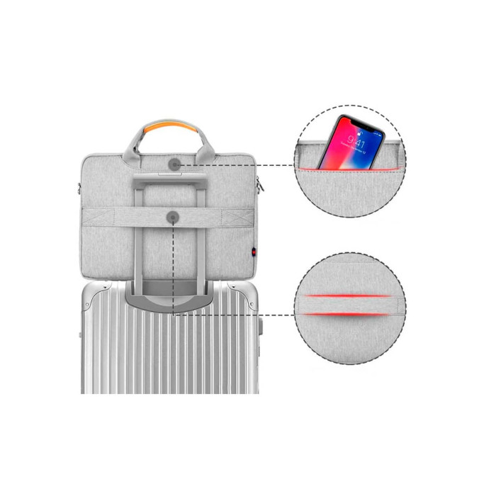 Сумка для Macbook 15.6 - WIWU Pioneer Shoulder Handbag, Grey