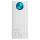 Додатковий аккумулятор Baseus 30000mAh Amblight 65W White