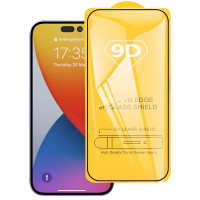 Захисне скло для iPhone 15 Pro - 9D Black (OEM)
