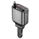 АЗП Choetech 105W PD USB-C/USB-A Fast Car Charger з розтяжним кабелем