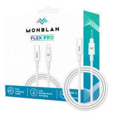 Кабель USB-C to Lightning - Monblan, Flex Pro C1 Series 30W 1.2m, White