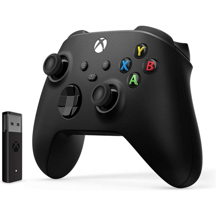 Геймпад Microsoft Xbox Series X / S, Carbon Black + Wireless Adapter