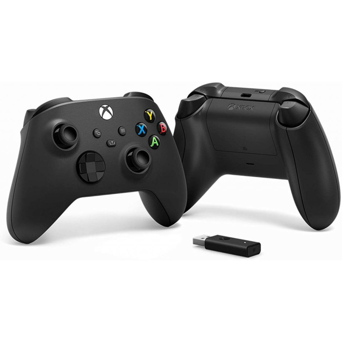 Геймпад Microsoft Xbox Series X / S, Carbon Black + Wireless Adapter