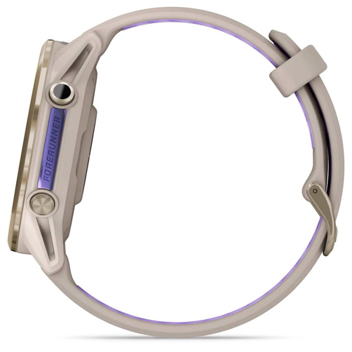 Смарт-годинник Garmin Forerunner 970 Soft Gold Titanium w. French Gray C. and French Gray/T. Indigo