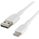 Кабель USB to USB-C - Belkin, Silicone 12W 1m, White