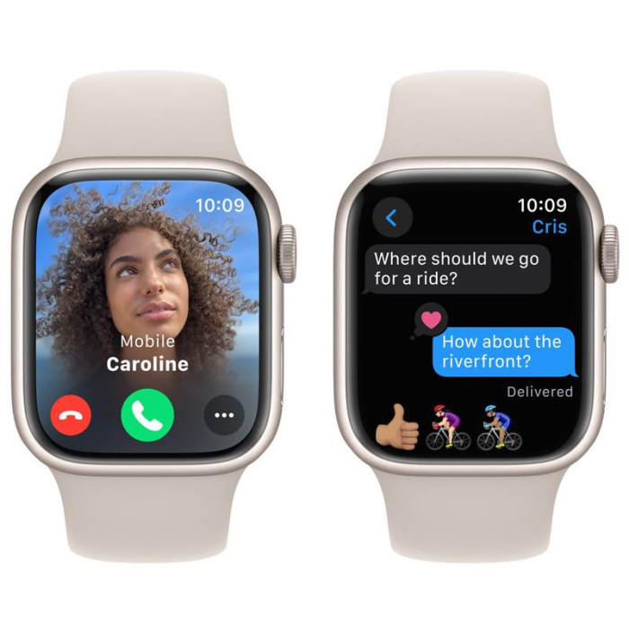Apple Watch S9 45mm Starlight, Starlight Sport Band (M/L)