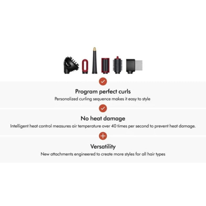 Стайлер Dyson HS08 Airwrap i.d.™ Multi-Styler and Dryer Curly+Coily Red Velvet/Gold