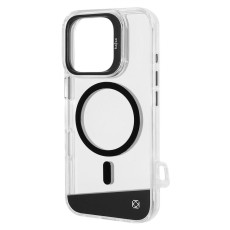 Чохол для iPhone 16 Pro - Kajsa Aluminium Shield Ring MagSafe, Gun Metal