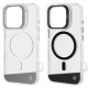 Чохол для iPhone 16 Pro - Kajsa Aluminium Shield Ring MagSafe, Gun Metal