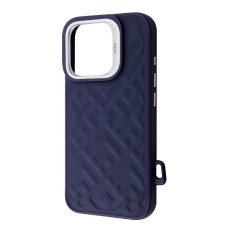 Чохол для iPhone 16 Pro - Kajsa Rhombus Collection Ring MagSafe, Blue