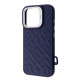 Чохол для iPhone 16 Pro - Kajsa Rhombus Collection Ring MagSafe, Blue