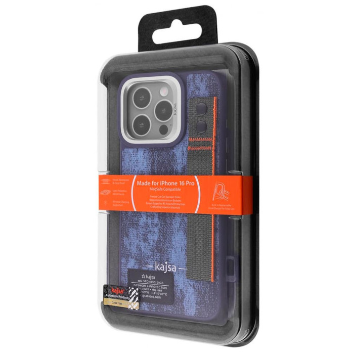 Чохол для iPhone 16 Pro - Kajsa Outdoor Collection Tie Dye Ring MagSafe, Blue