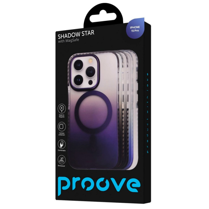 Чохол для iPhone 15 Pro - Proove Shadow Star Ring MagSafe, Blue
